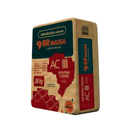 Argamassa AC-3 Cinza Alta Resistencia 20KG BRMASSA