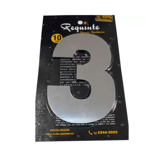 Algarismo Espelhado C 3 - 6 cm REQUINTE