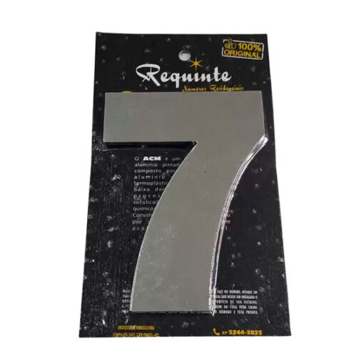 Algarismo Espelhado G 7 - 6 cm REQUINTE