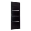 PORTA ALUM ESQUADROMIL LAMBRIL PRETO 2,10X0,90 1 VD C/ FRISO DIR.