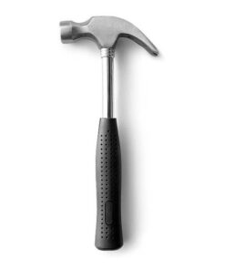 Martelo Unha 250G Cabeça 23MM Cabo de Metal Emborrachado SPARTA
