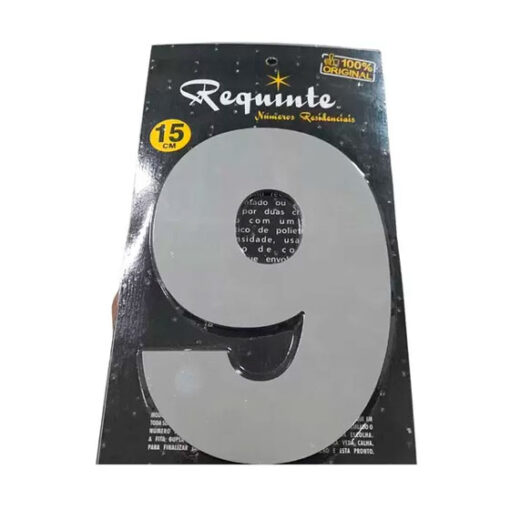 Algarismo Espelhado R 9 - 15cm REQUINTE