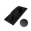 Desempenadeira PVC Frisada Preta 17X30 METASUL