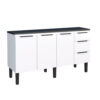 Gabinete Cozinha de Aço Jupiter 1.6m Branco 101635 COZIMAX